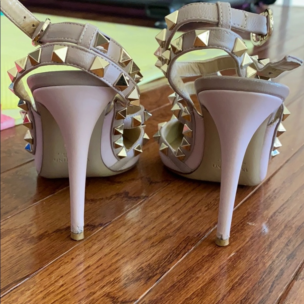 Valentino Rockstud leather pumps water rose - Picture 7 of 11